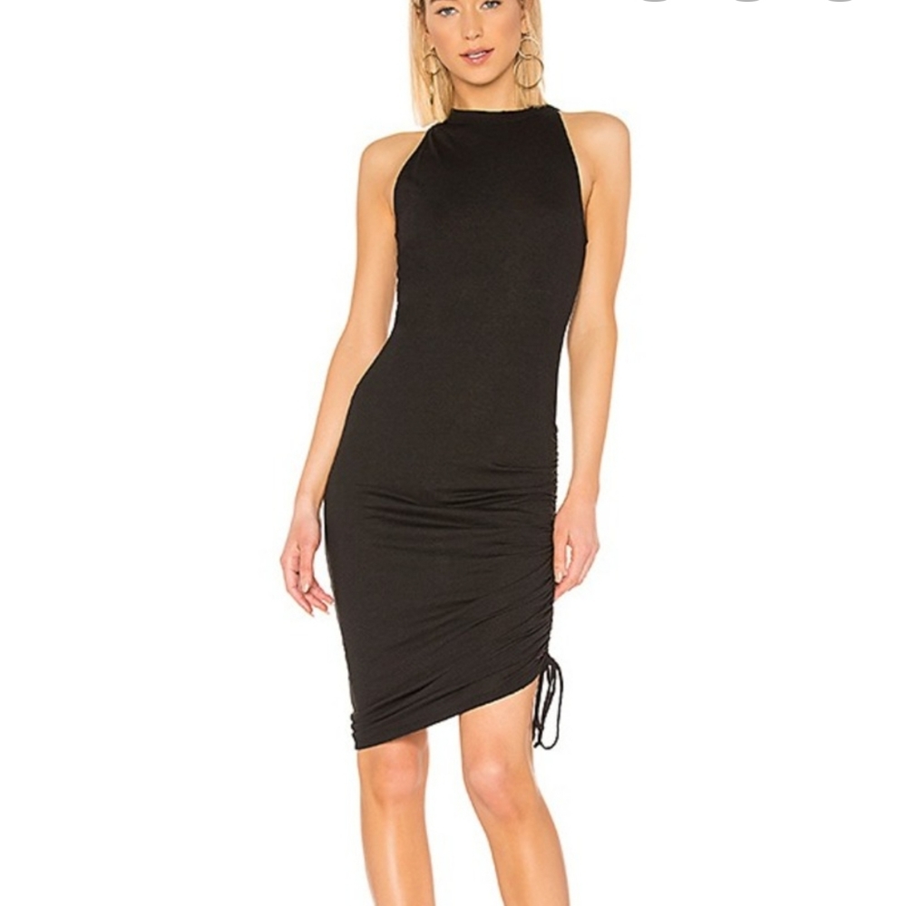 n:PHILANTHROPY Peach dress in black cat